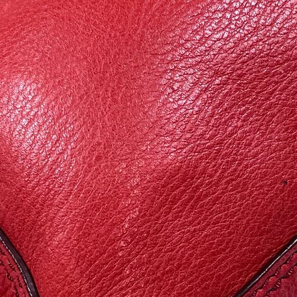 Fossil Marlow Crossbody Flamingo Color Scarlet Turnlock Purse Handbag Used - Picture 10 of 16